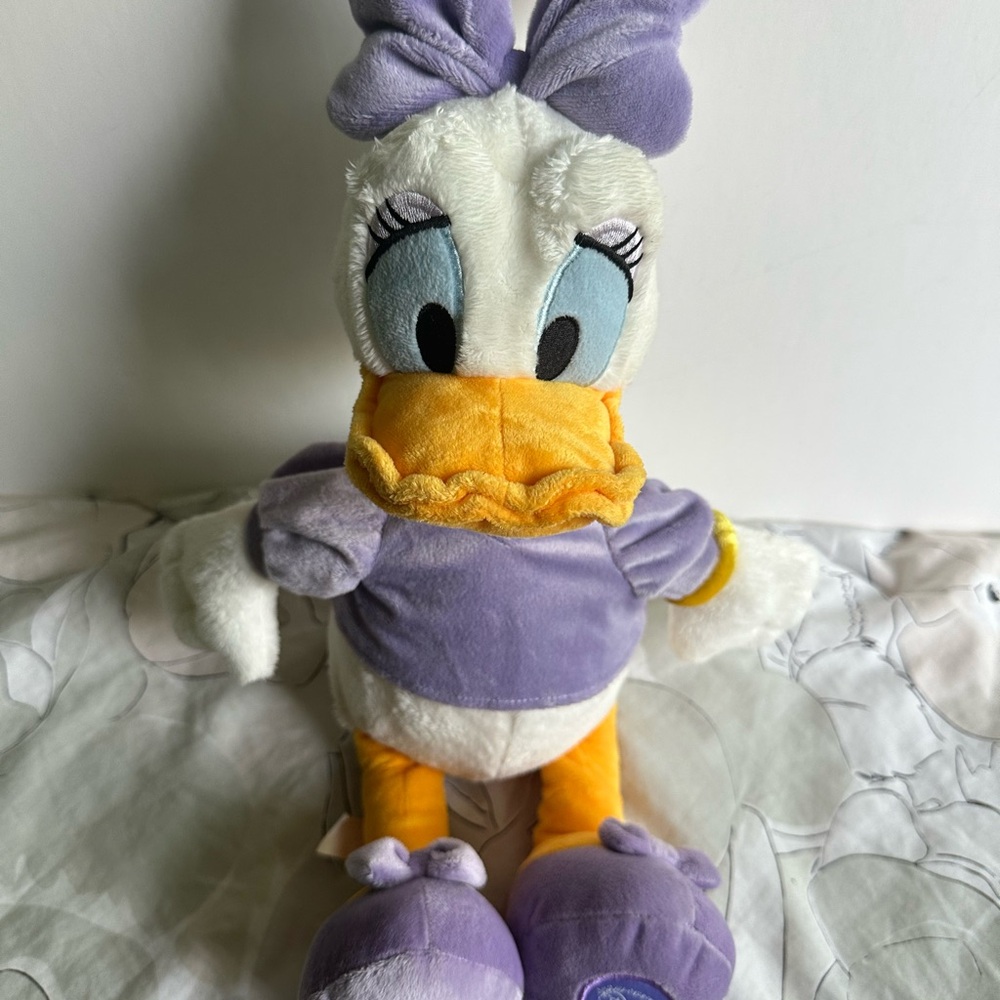 Disney Daisy Duck Plush Toy - Purple and White